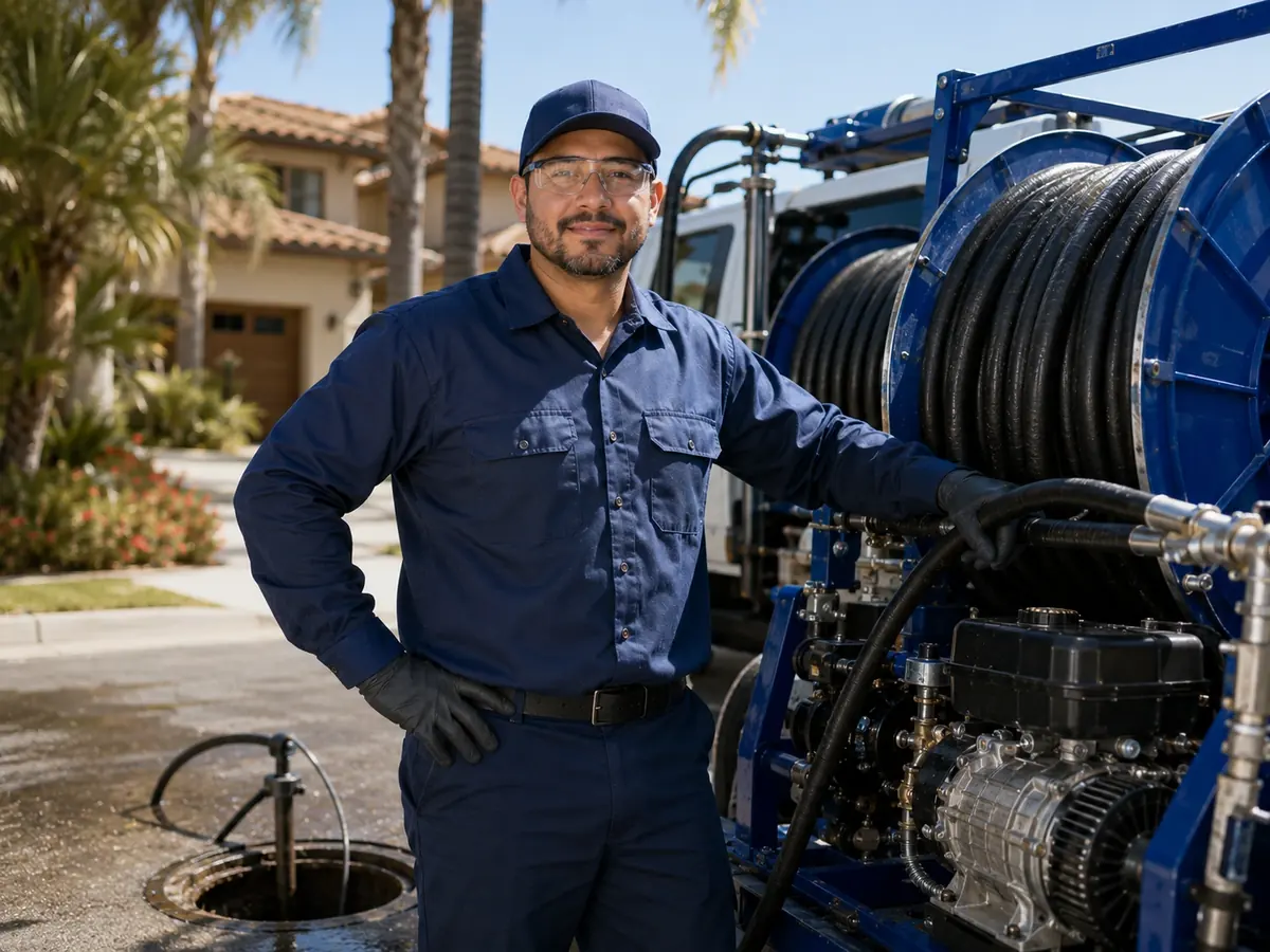Hydro jet sewer cleaning in Union City