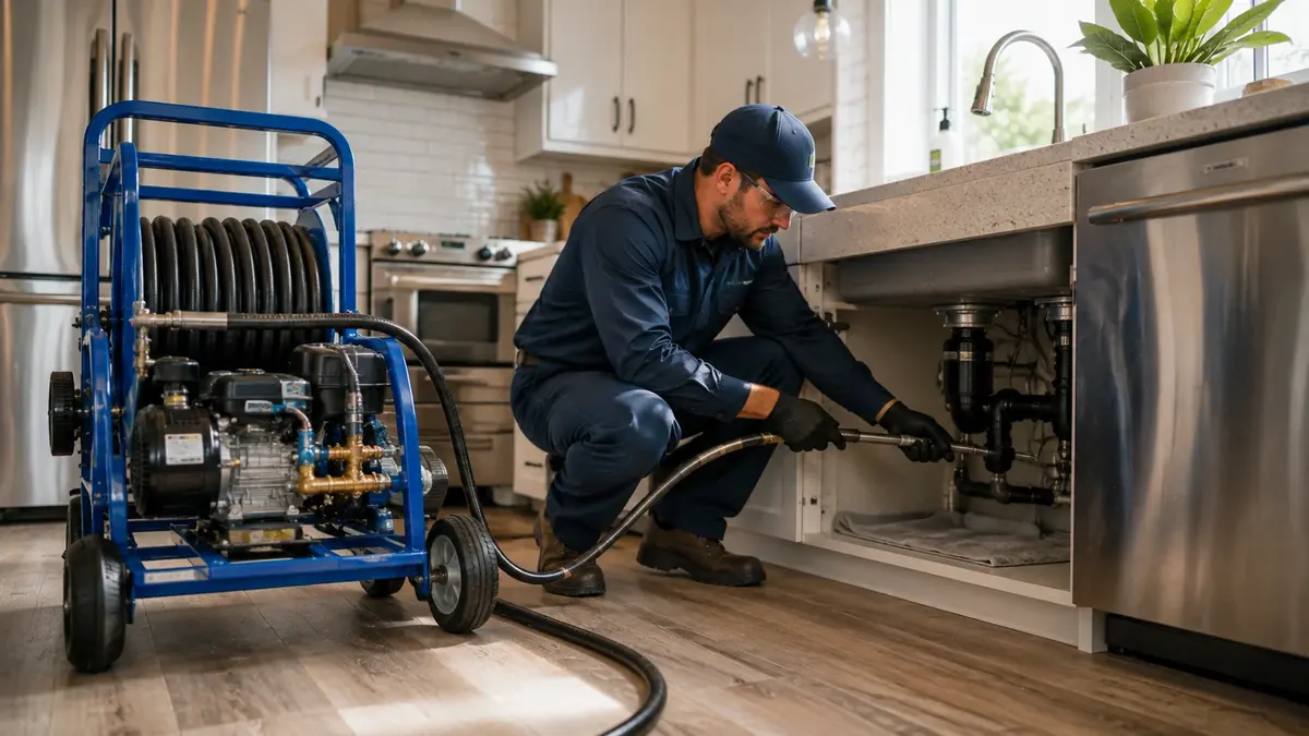 Kitchen Drain Hydro Jetting in Union City